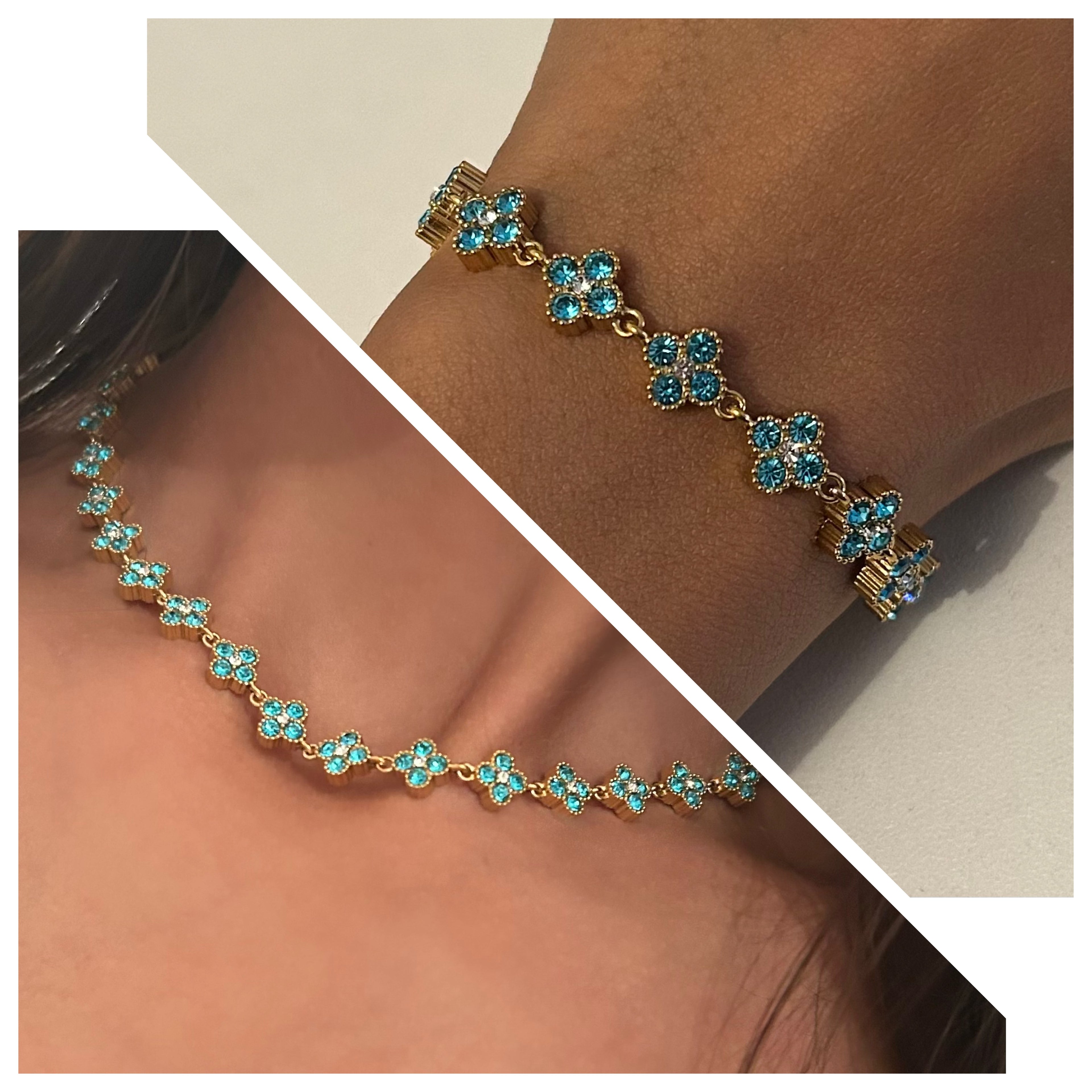 Collier + bracelet Almina