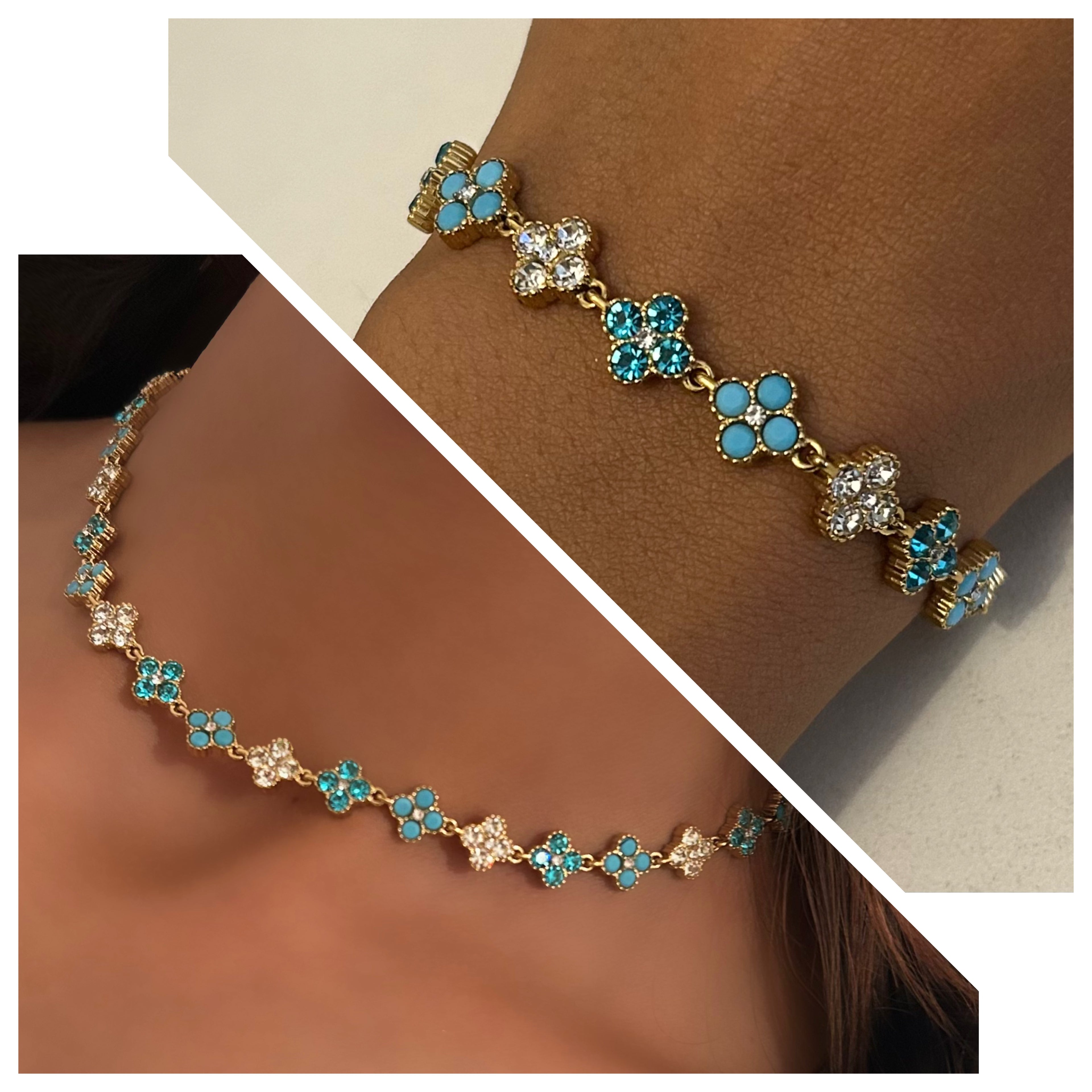 Collier + bracelet Almina